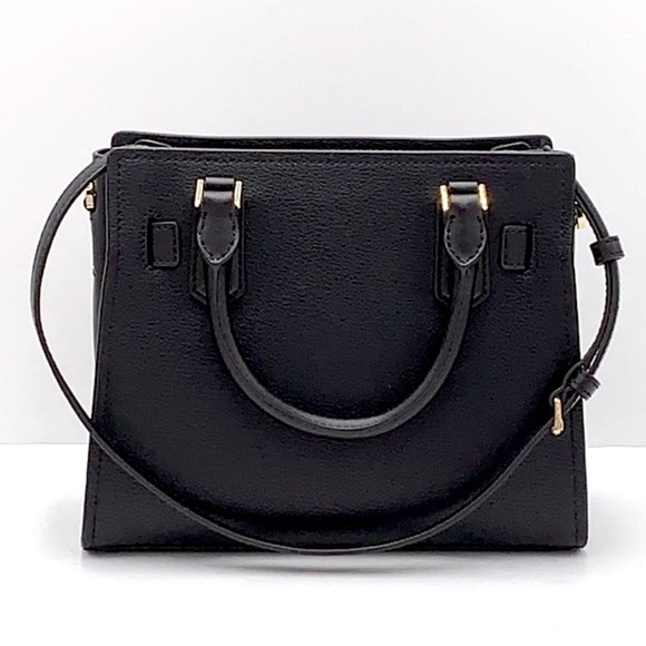 Michael Kors Hamilton Small Satchel Shoulder Crossbody Bag Black color NWT - Picture 4 of 15